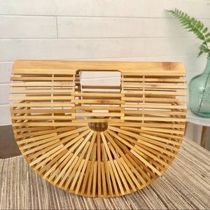 Bamboo Wooden Clutch Bag